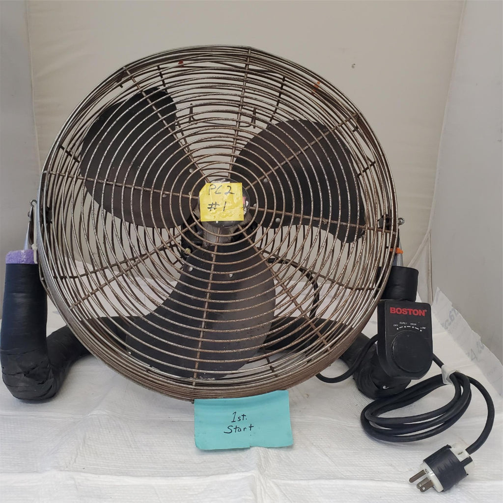 Boston Black Air Circulator Electric 3 Speed Floor Fan
