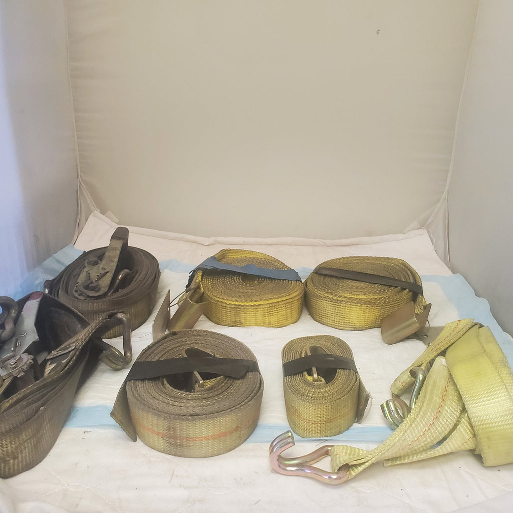 Adjustable Cam Buckle Tie Down Canvas Cargo Lashing Travel Strap Lot