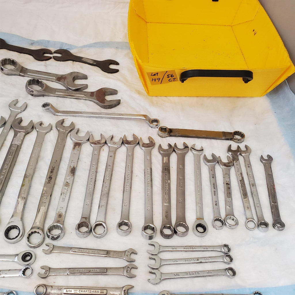 Lot of 56 Pieces Miscellaneous Assortment of Wrench Tools LOT149