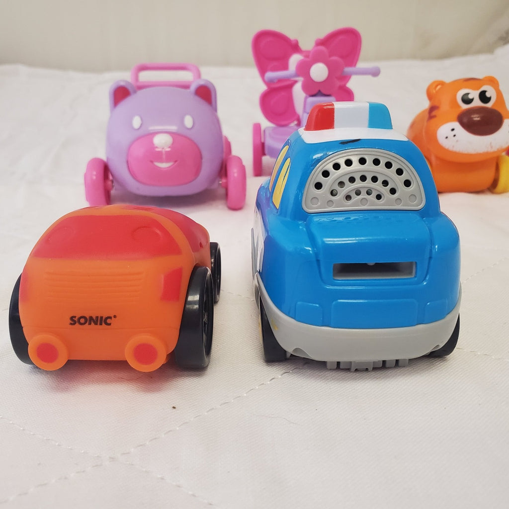 Lot of Assorted Vtech Go Go Smart Car Police Car & Other Toy Cars