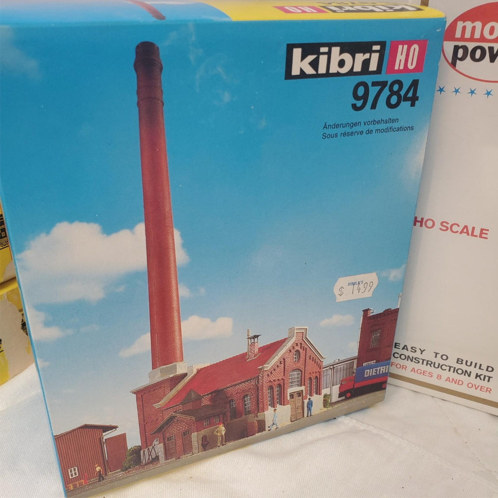 Lot of 4 Vintage HO Scale9784,9602,9782 Kibri Model Power Western Union Building