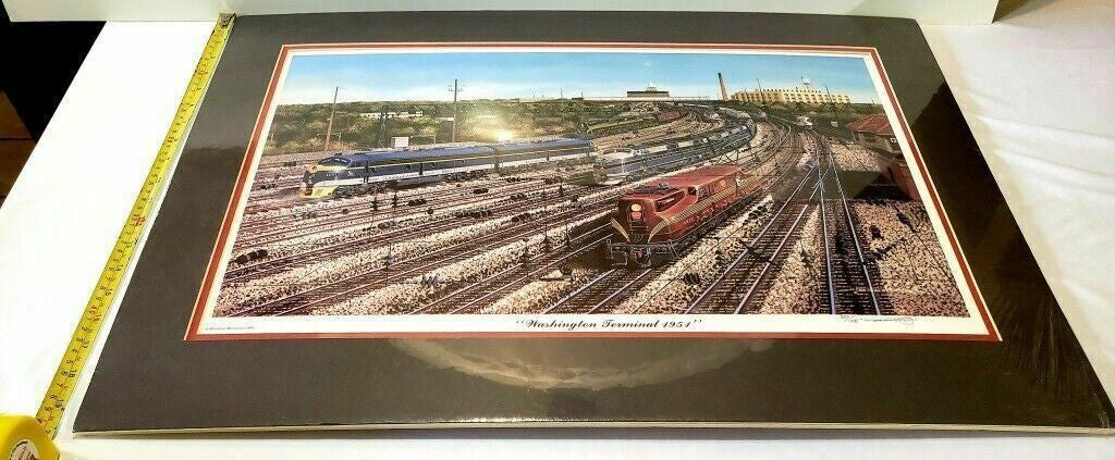 Mainline Memories 'Washington Terminal 1951 ' Railroad Art
