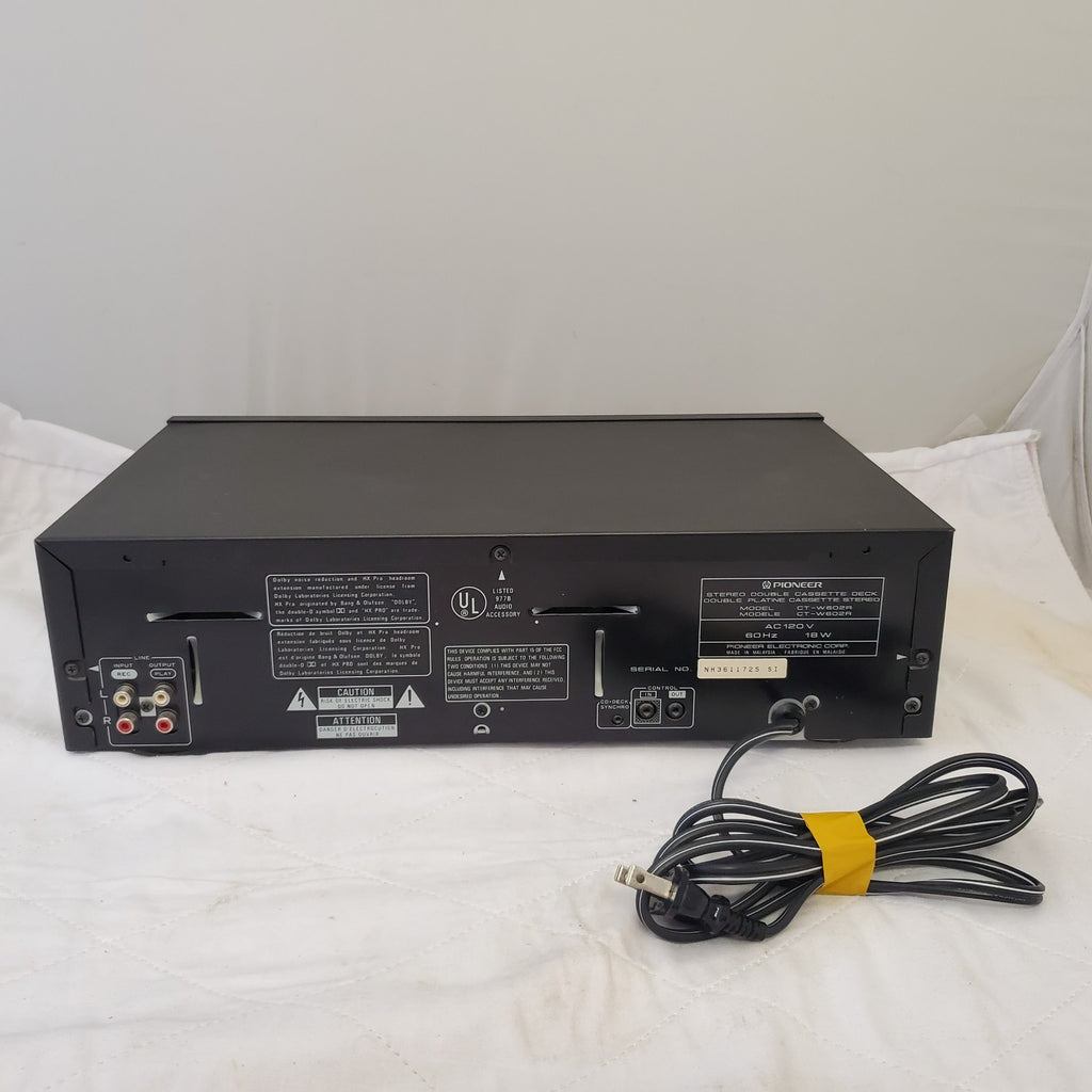 Pioneer CT-W602R Stereo Double Cassette Deck