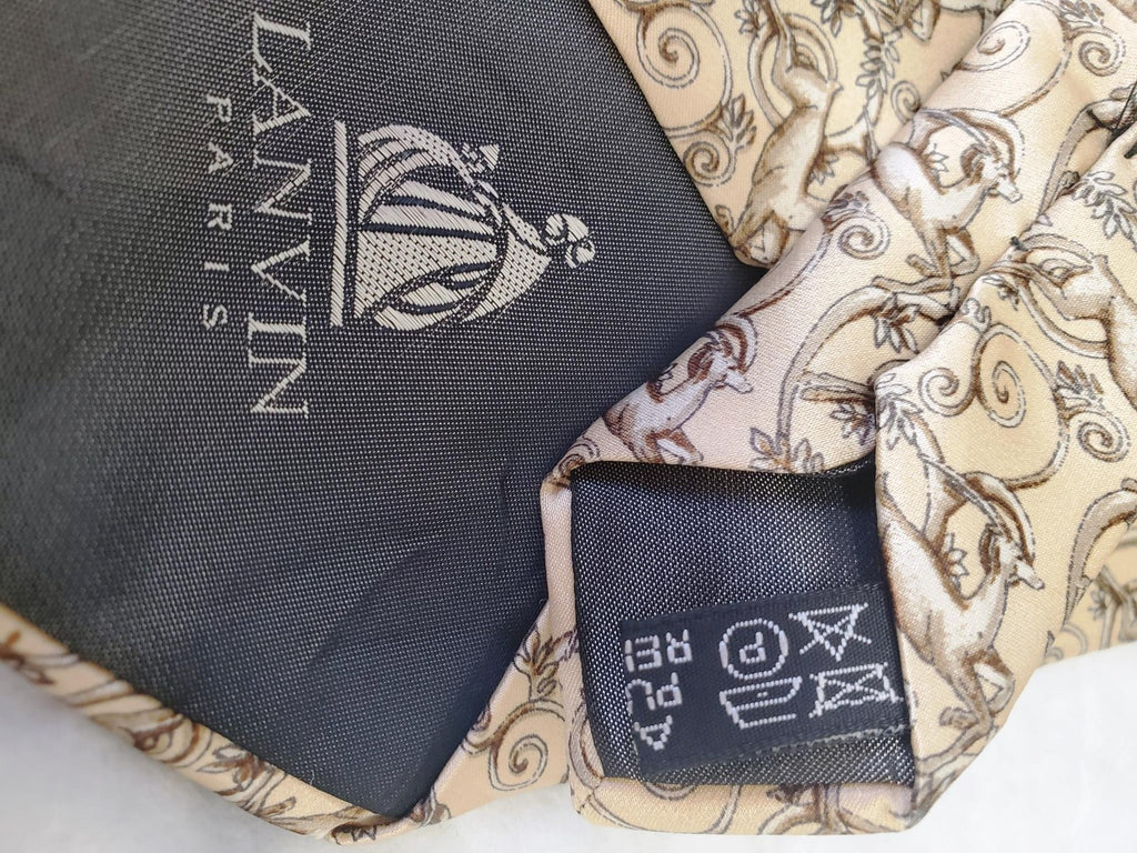 Vintage LANVIN Paris Men's Silk Neck Tie