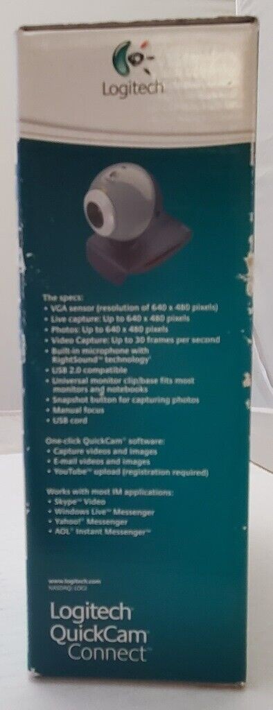 NEW LOGITECH QuickCam Connect for Video Calling, Web Camera Chatting, (E 2500)