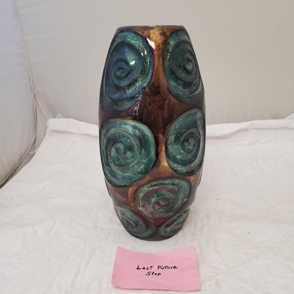 14" Heather Ann Creations Tinsley Foiled & Lacquered Table Vase