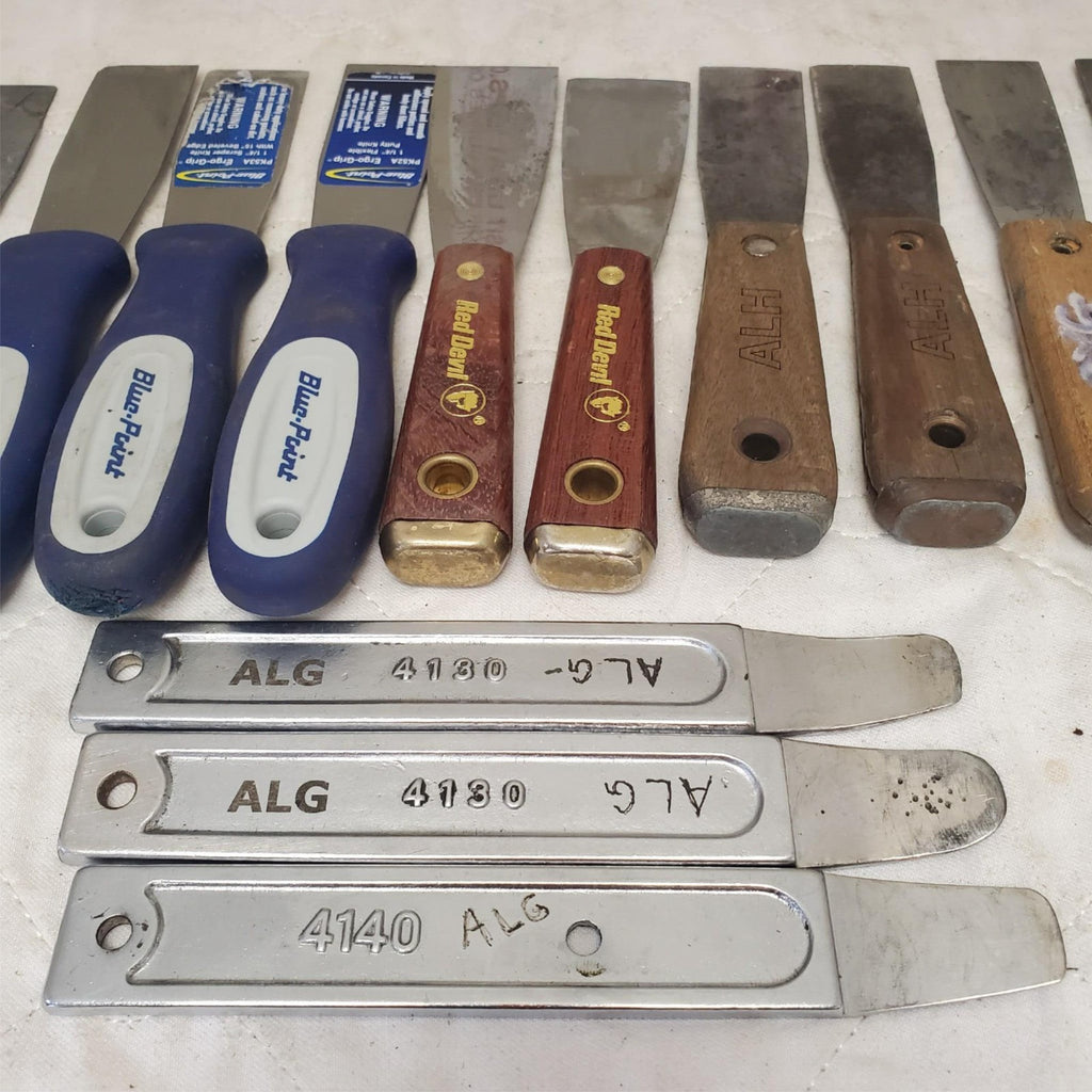 Lot of 13 Putty Knife Knives Gasket Scraper & Skin Wedge LOT-928