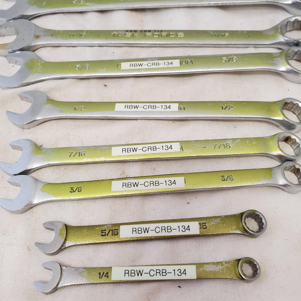 Lot of 8Pcs 12 Point SAE Combination Wrench Set - LOT 470