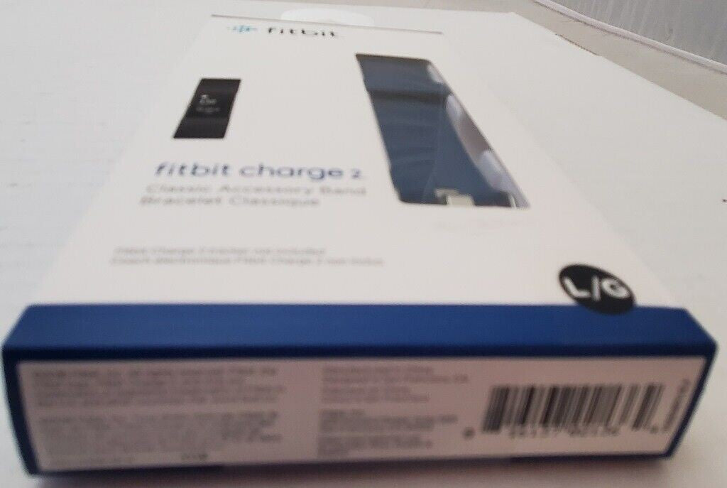 New Fitbit Charge 2 Classic Accessory Band Bracelet Authentic Fitbit Blue Large