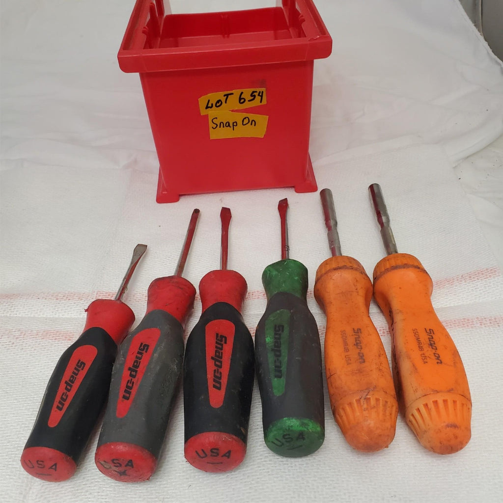 Lot of 6 Snap onSoft Grip Combination Screwdriver Set LOT-659
