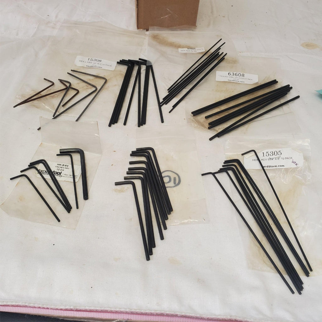 Lot of Assorted Various Size Hex Key Set LOT-602