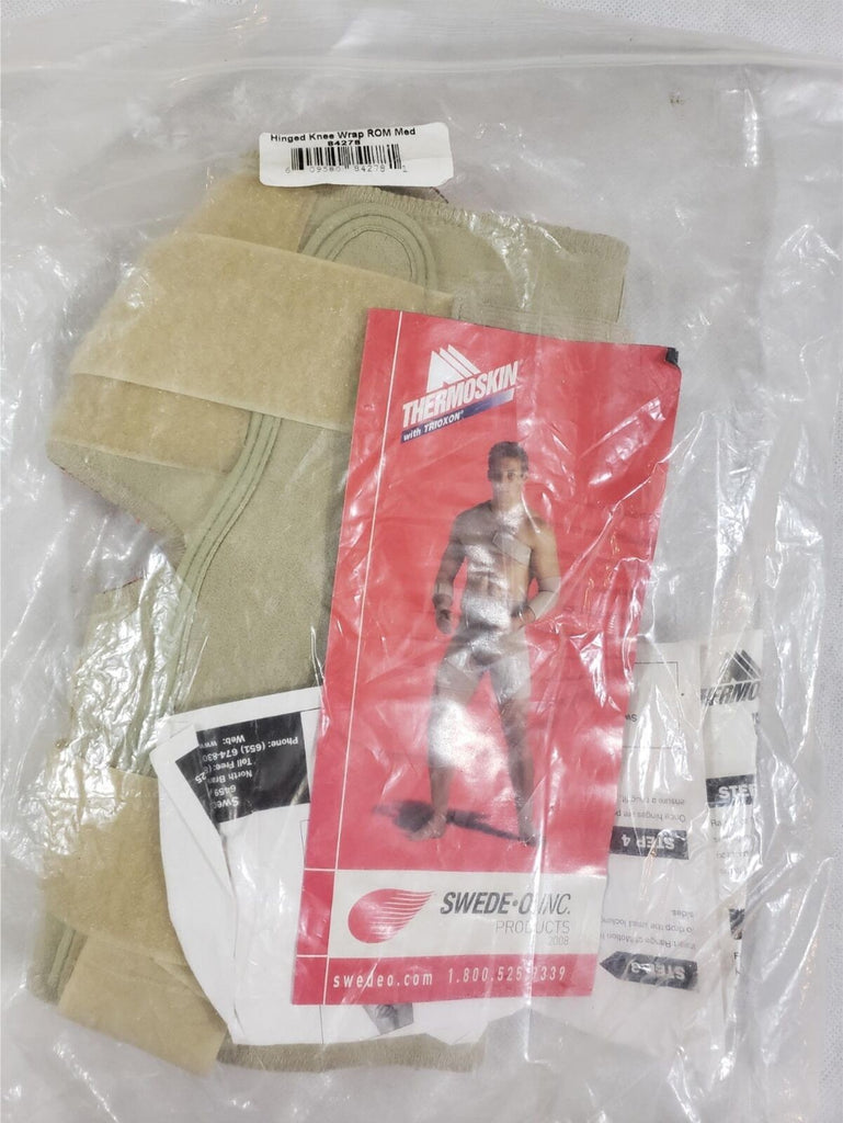 ThermoSkin Range of Motion Hinged Knee Wrap Brace Size Medium