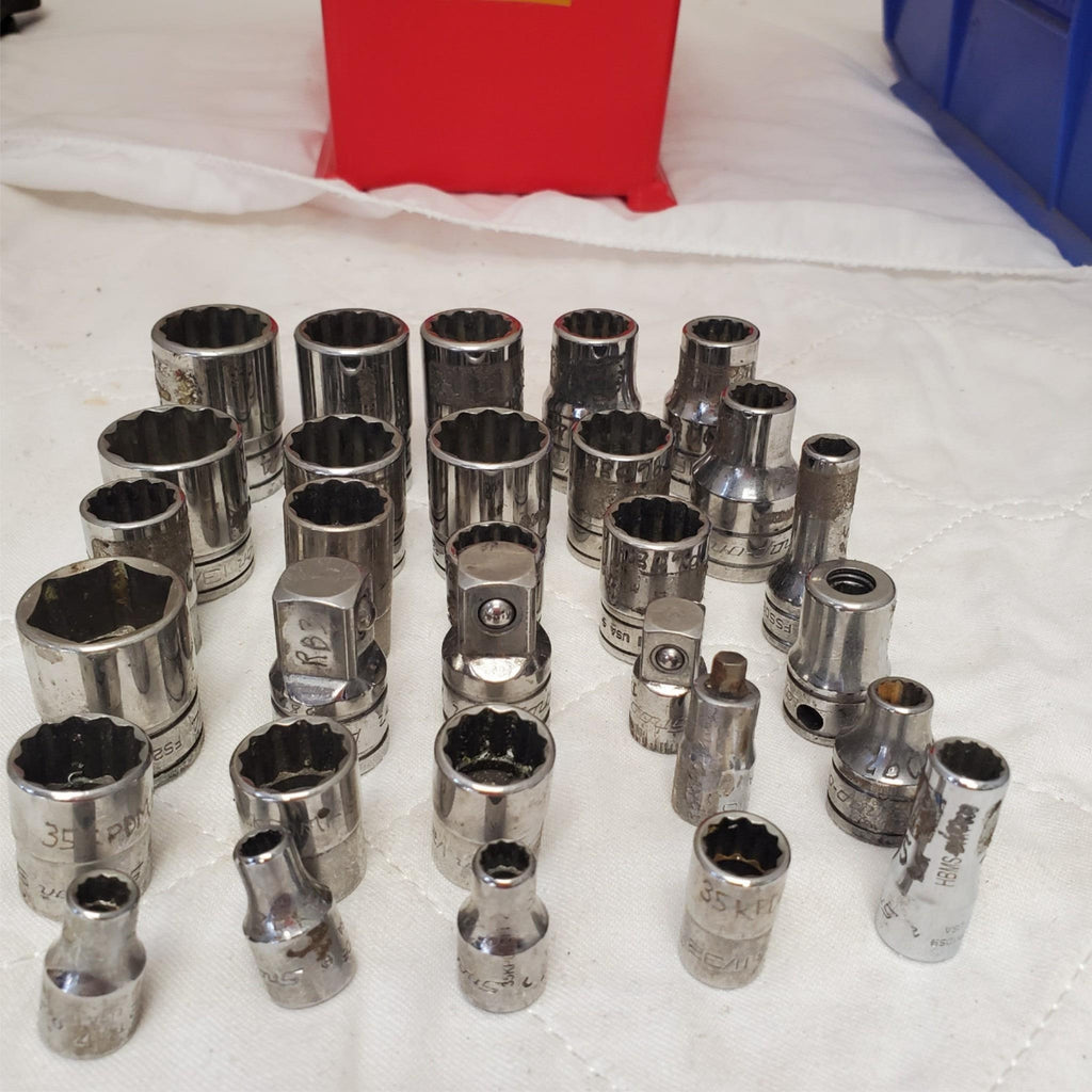 Lot of 30 Assorted Snap-On Socket Wrench Set LOT-542