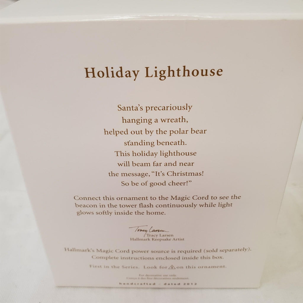 Hallmark Keepsake Ornament Holiday Lighthouse & Leaning Tower of Pisa