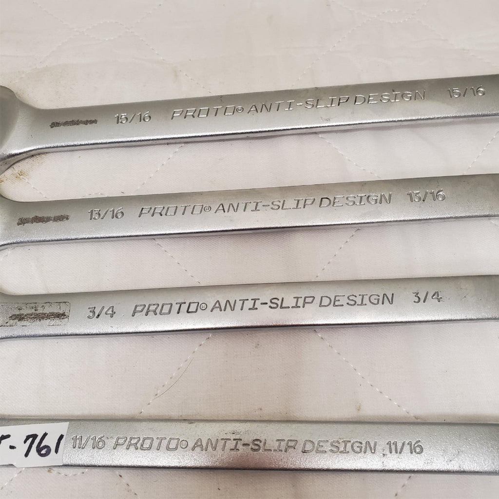 Lot of 4 Proto Anti-Slip Design Combination Wrench LOT-761