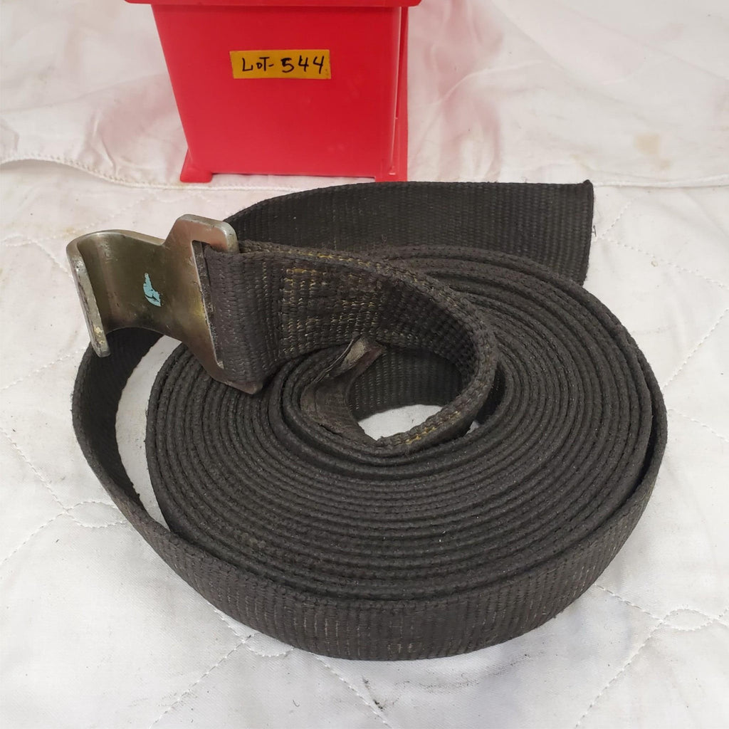 Black Winch Straps with Flat Hook LOT-544
