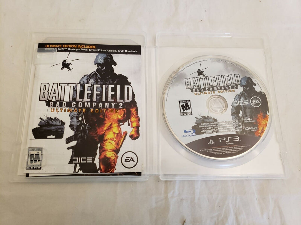 Battlefield: Bad Company 2 Ultimate Edition (Sony PlayStation 3, 2010) PS3 Game