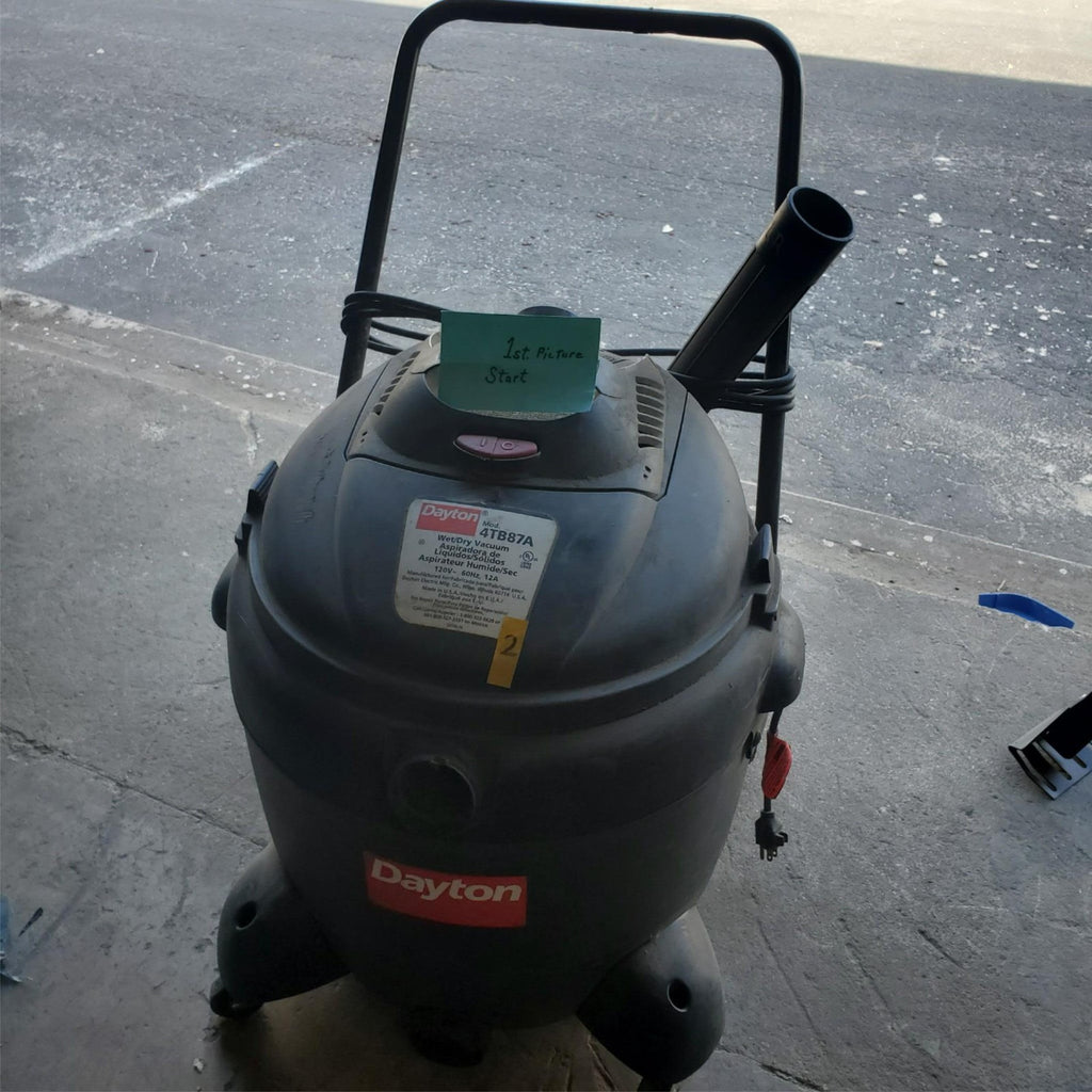 DAYTON Shop Vacuum 4TB87 Wet/Dry Vacuum Cleaner 16 gal Gray/Black (2)