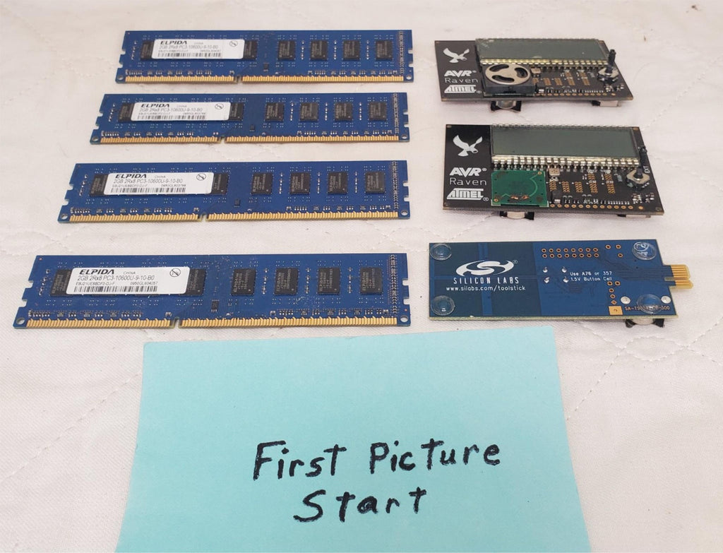 Lot of Computer RAM Sticks AVR Raven Elpida PC3-10600U