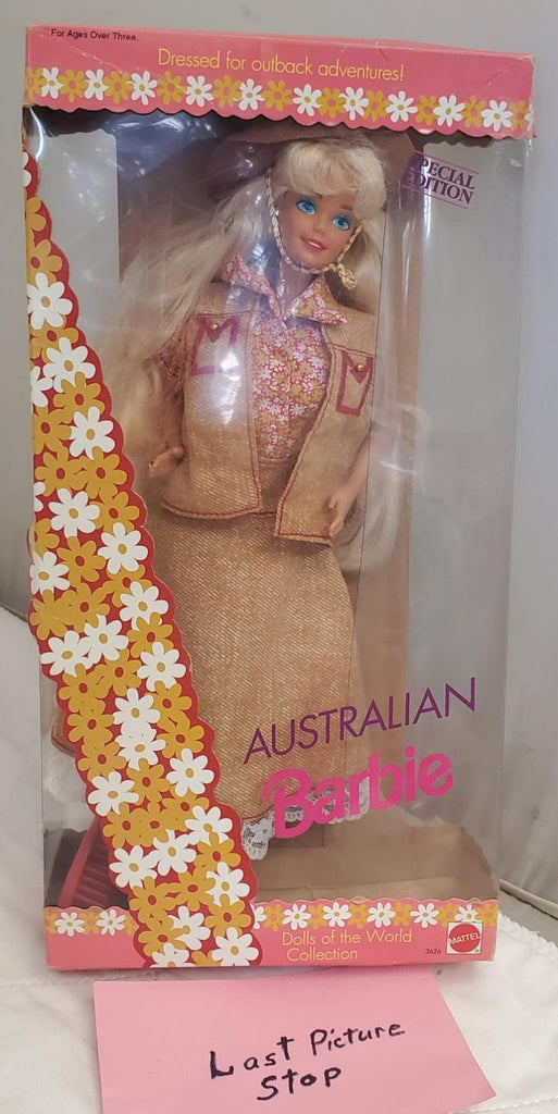 1992 Mattel Special Edition Dolls Of The World Collection Australian Barbie Doll