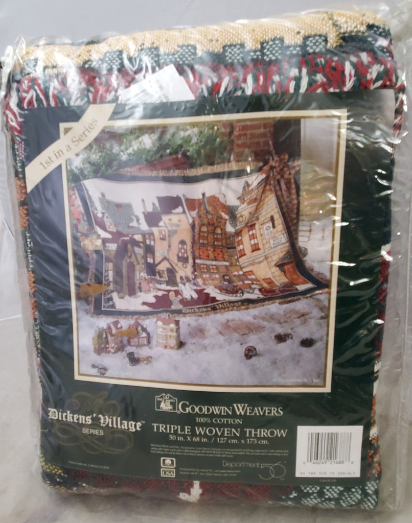 Department 56 Dickens Village Triple Woven Throw Blanket by Goodwin Weavers