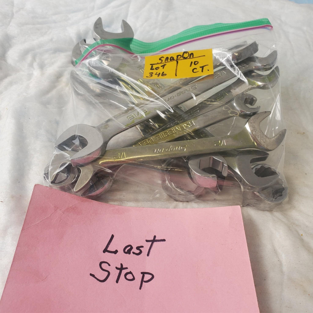 Lot of 10 Snap-On Double-Ended Wrench / Combination Wrench Tool LOT 346