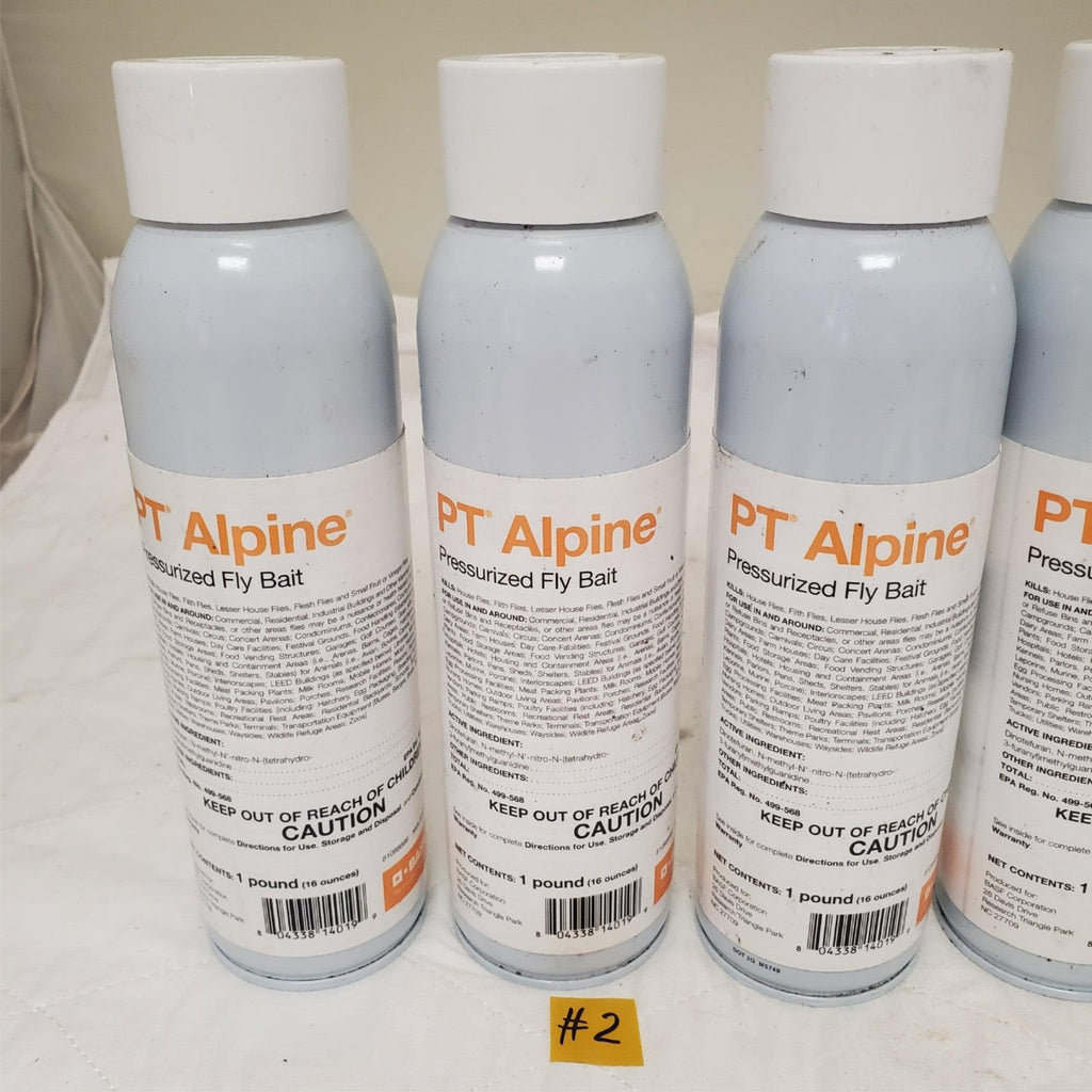 Lot of 6 - 16 oz PT Alpine Pressurized Fly Bait Insecticide