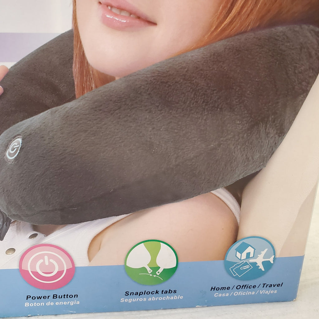 Spa Massage Black Neck Wrap Massager With Comfort Fabric