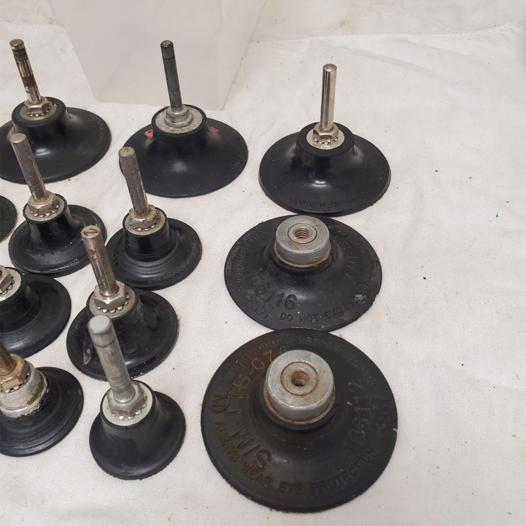 Lot of 17 Roll Lock Sanding Disc Rotary Pad Holder LOT-813