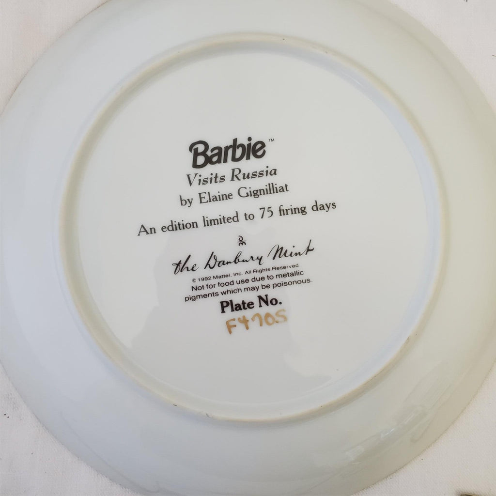 Lot of Plates Barbie The Danbury Mint Collector's Limited Edition 