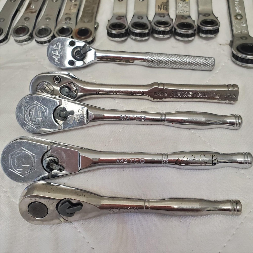 Lot of 28 Bluepoint, Armstong & more Ratcheting Wrench Set LOT-785