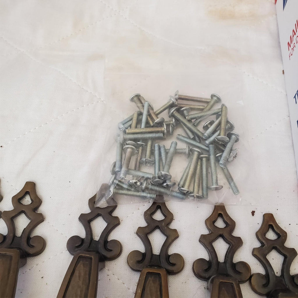 Lot of 23 Vintage Bronze Amerock Carriage Cabinet Drawer Pulls Handle #6