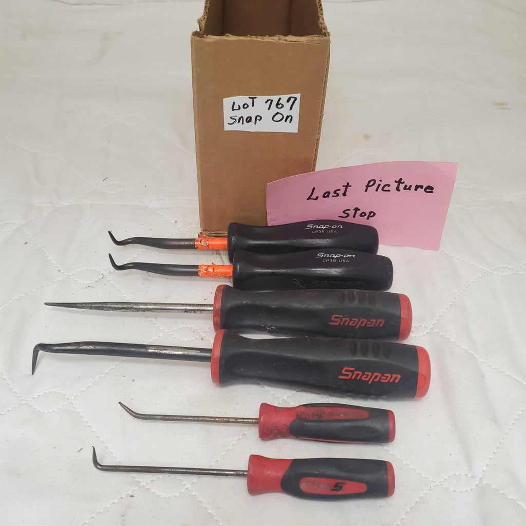 Lot of 6 Snap-On Grip Cabinet Awl and Hook Tools Set LOT-767