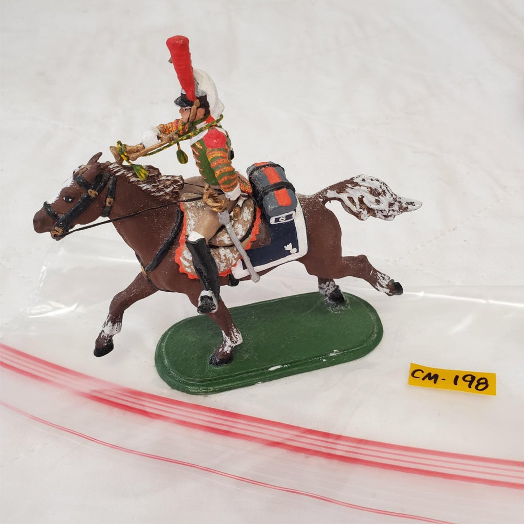 St. Petersburg Hand Painted Metal Toy Soldier Calvary Trumpeter CM-198