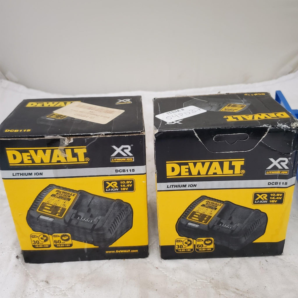Lot of DEWALT DCB115 12-Volt to 20-Volt Lithium-Ion Battery Charger LOT 392