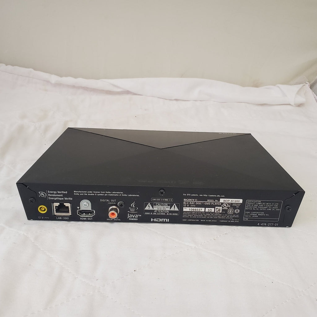 Sony BDP-S1200 Blu-ray Player