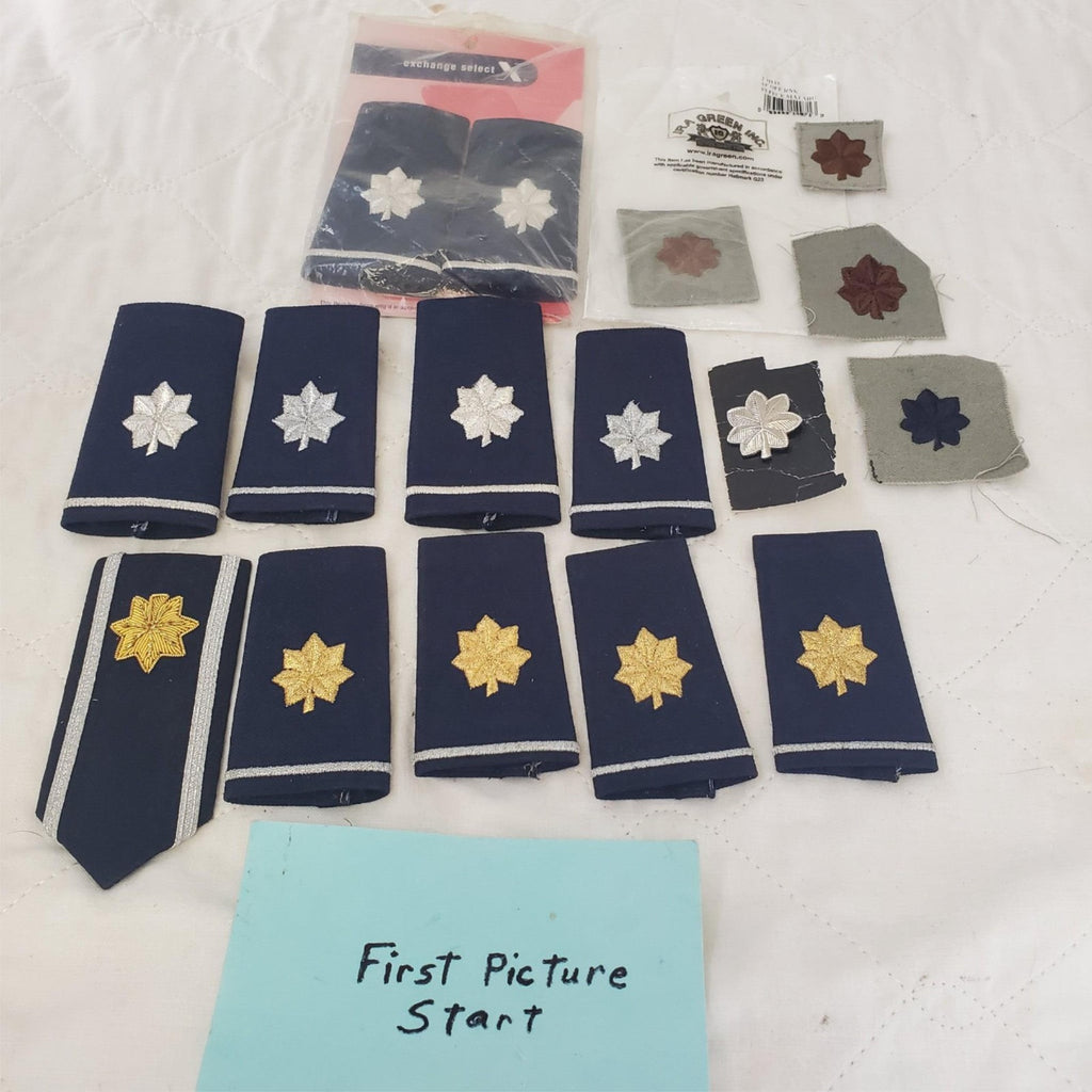Lot of Assorted Military US AF Lieutenant Colonel Rank Shoulder Epaulet Insignia