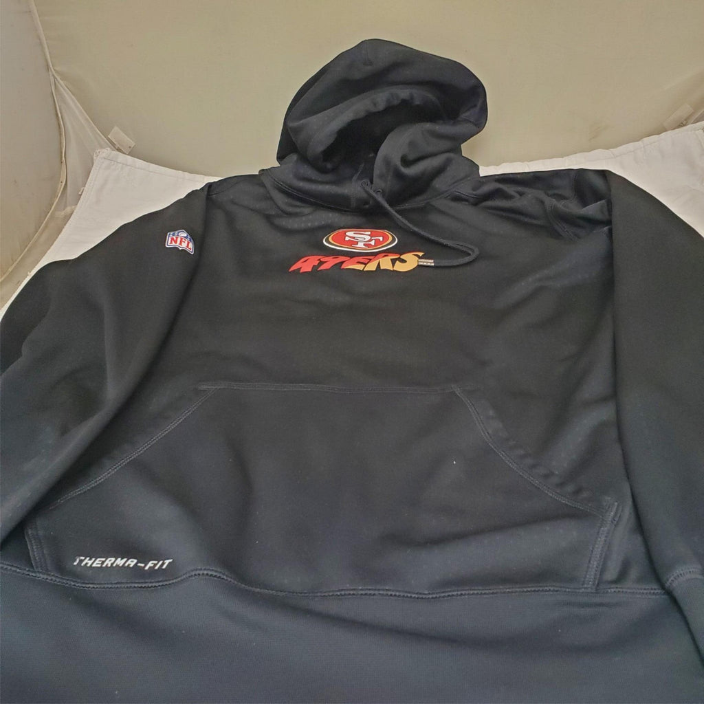 Nike Mens XXL Therma Fit NFL Onfield Apparel Black Pullover