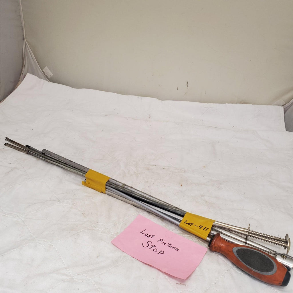 Lot of 6 Metal Tools Including Screwdriver and Rods LOT-411