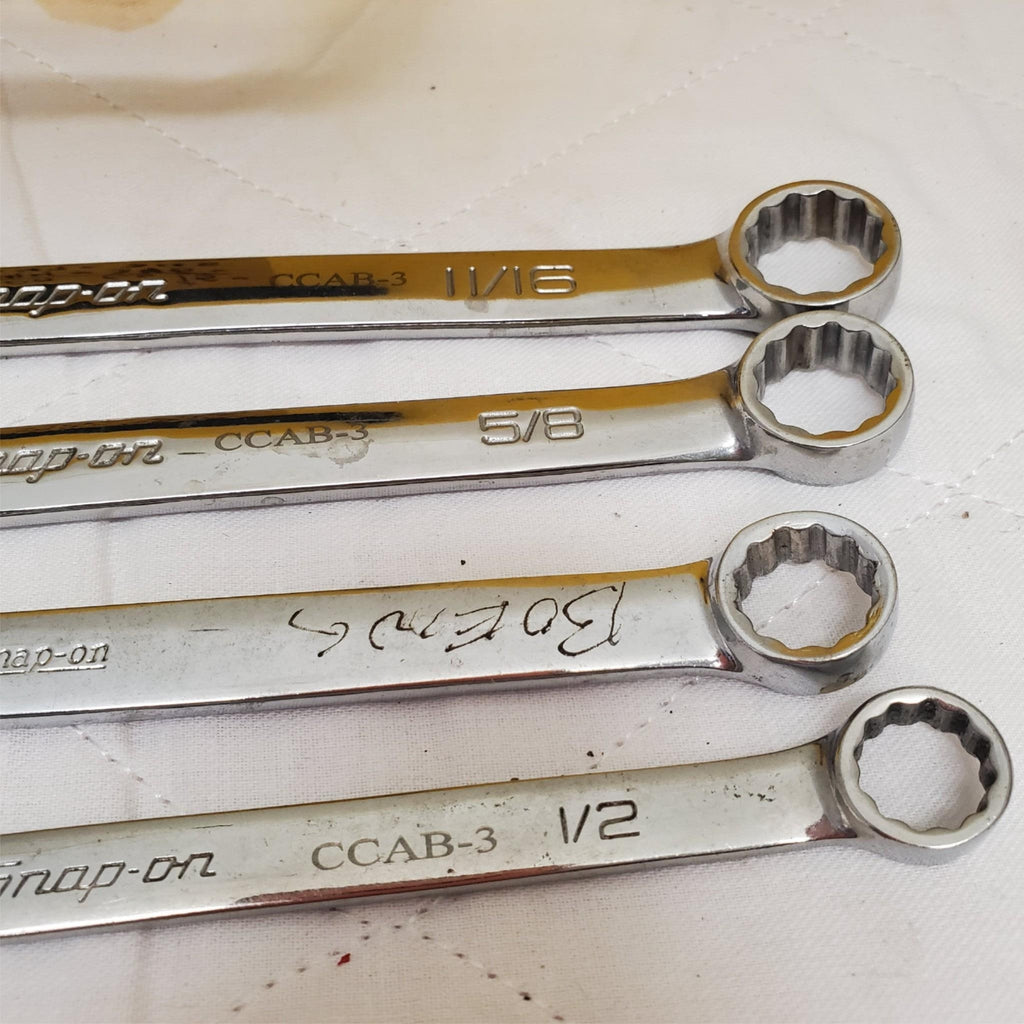 Lot of 4 Snap-on 12-Point combination Wrenches LOT-345