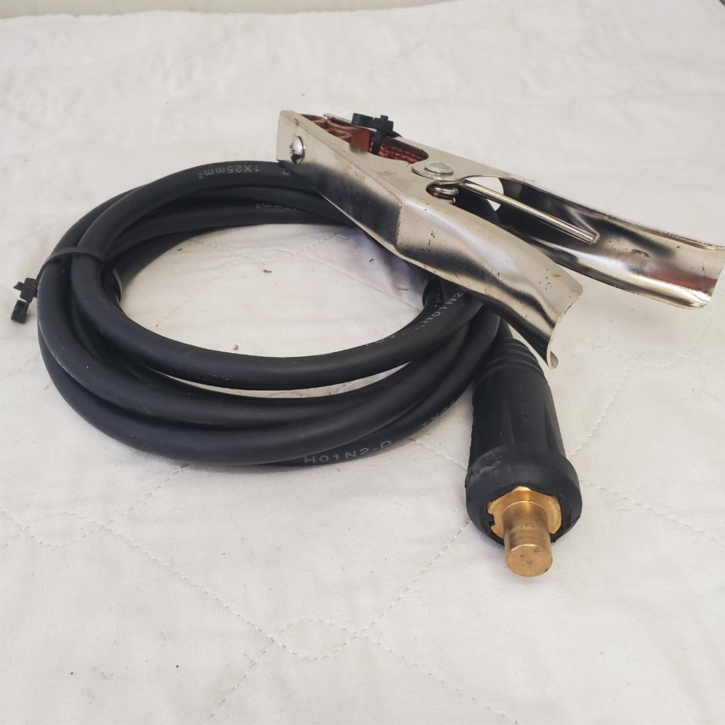 200 Amp Welding Ground Clamp Lead Assembly - Terminal Lug Connector