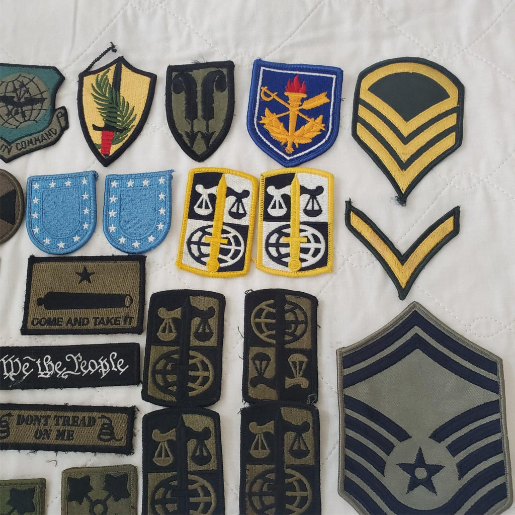 Lot of Assorted US Military Army Air Force Subdued Patches