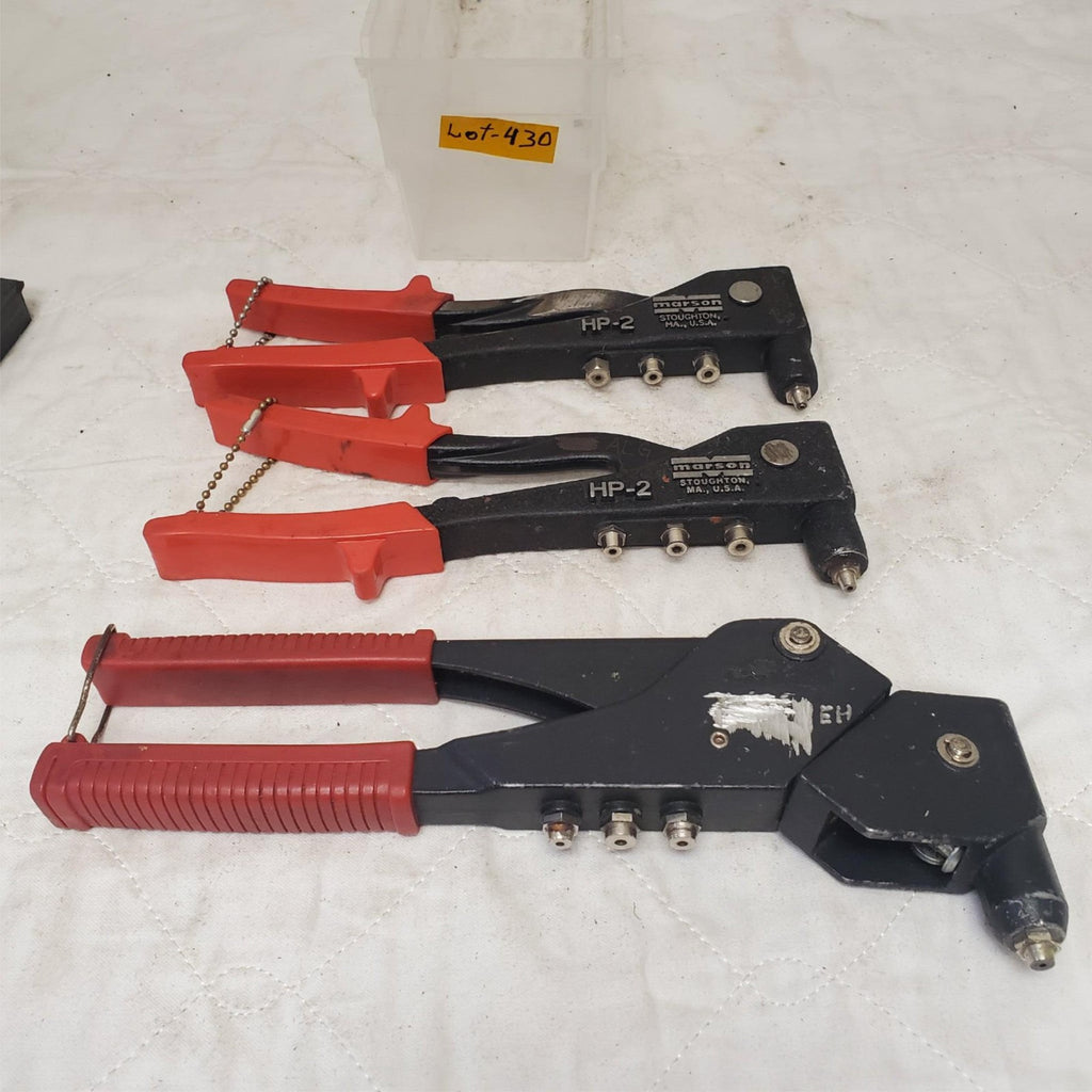 Lot of 3 Klik Fast Rivet Tools & 1 Blue-Point HPR50 Rivet Tool LOT-430