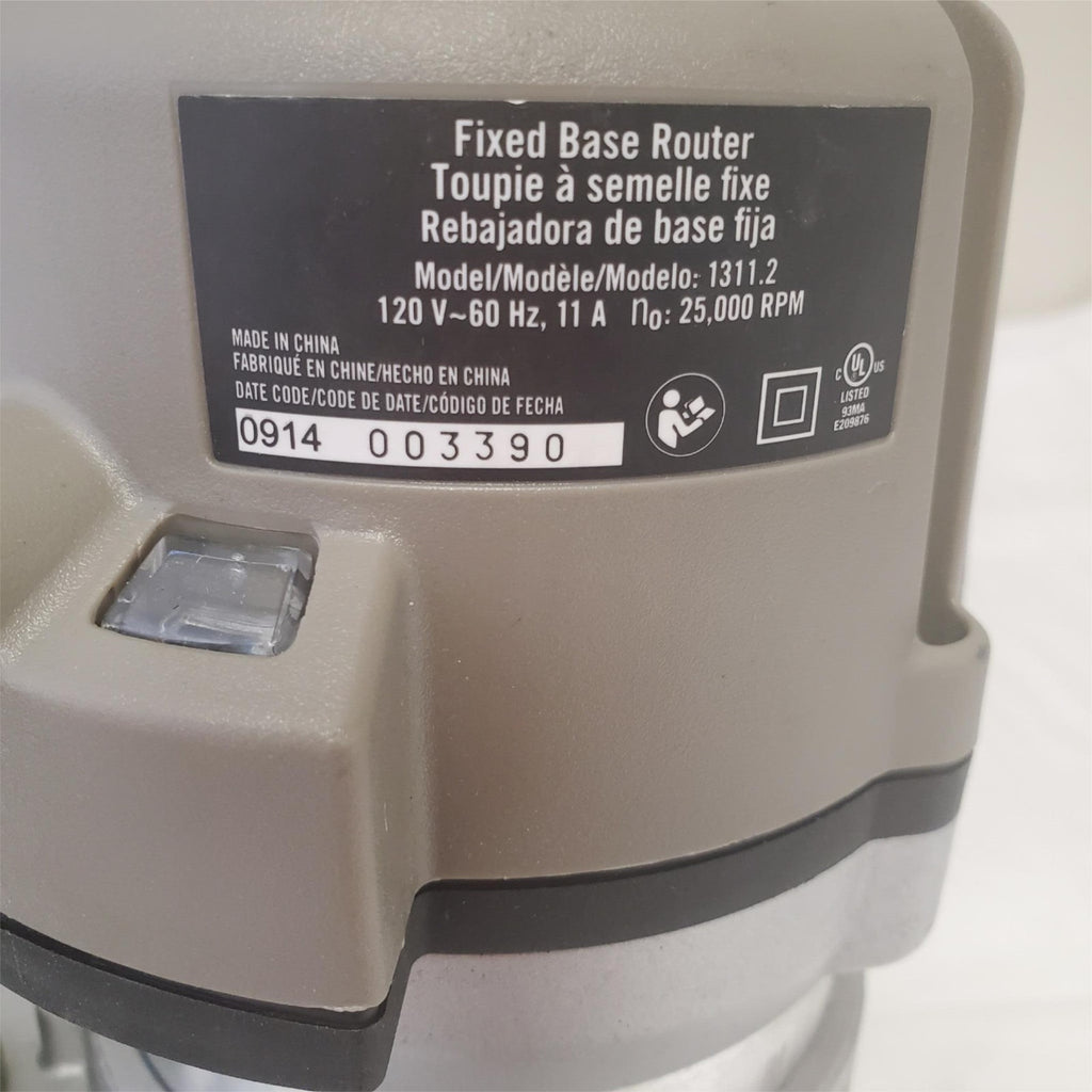 Blue Hawk Fixed Base Router 25,000 Rpm Variable-Speed