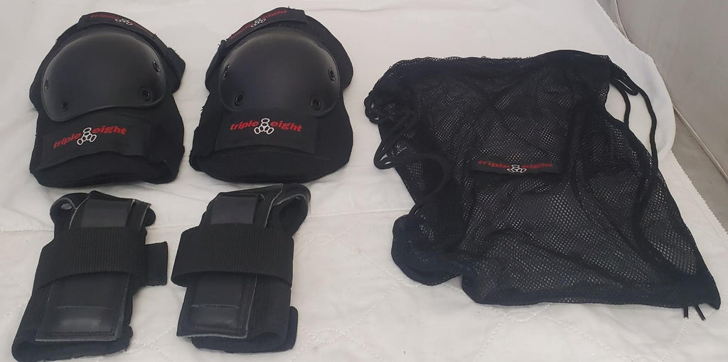 Triple Eight Black Multi-Sport Protective Knee Elbow Pads
