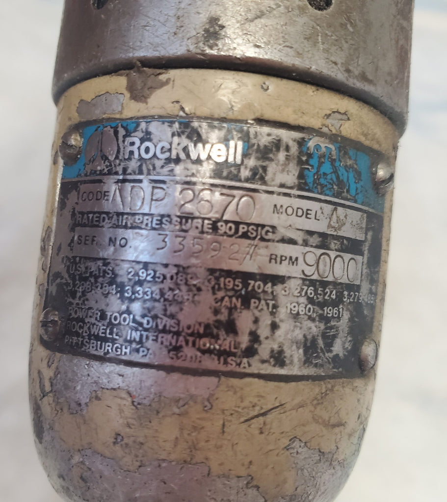 Rockwell ADP 2670 A Air Drill 9000 RPM Air Tool CCC-22