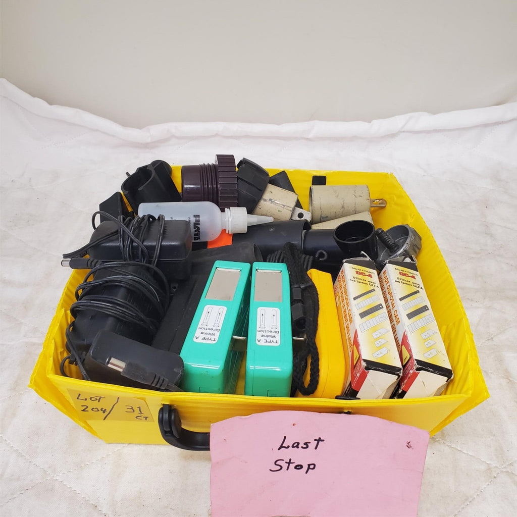 Lot of 31 Miscellaneous PowerSupply /Blade Disposal Case/ReelCleaner & Etc Tools