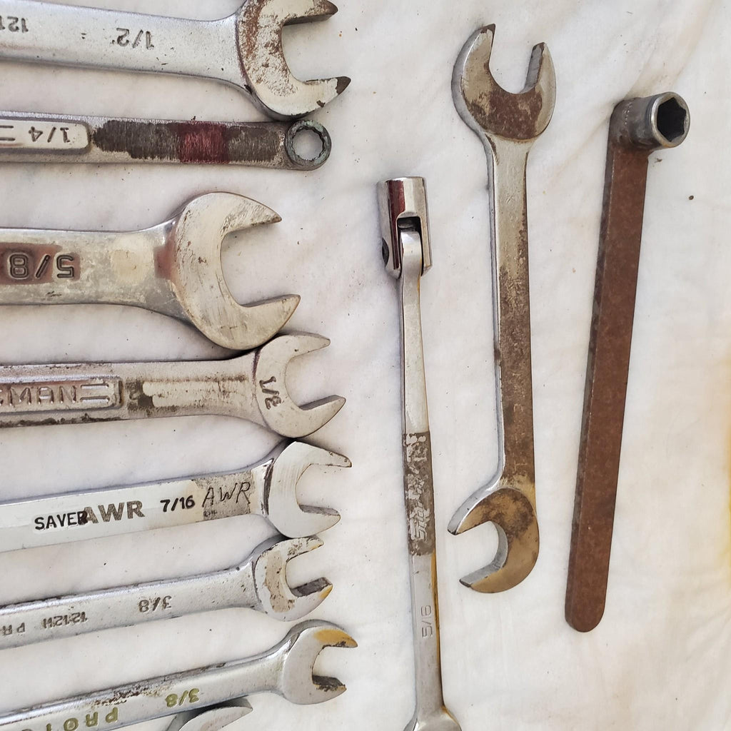 Lot of 58 Pieces Miscellaneous Assortment of Wrench Tools LOT148