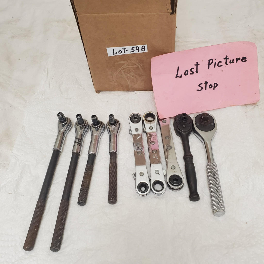 Lot of 9 Assorted Snap On Proto Craftsman Ratchet Wrenches LOT-598