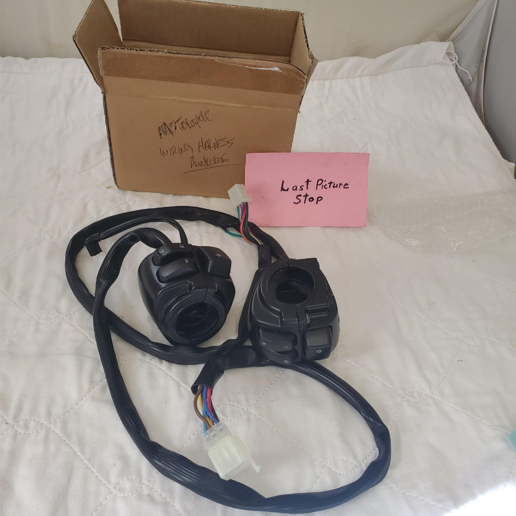 Motorcycle Wiring Harness Switches Control Handlebar